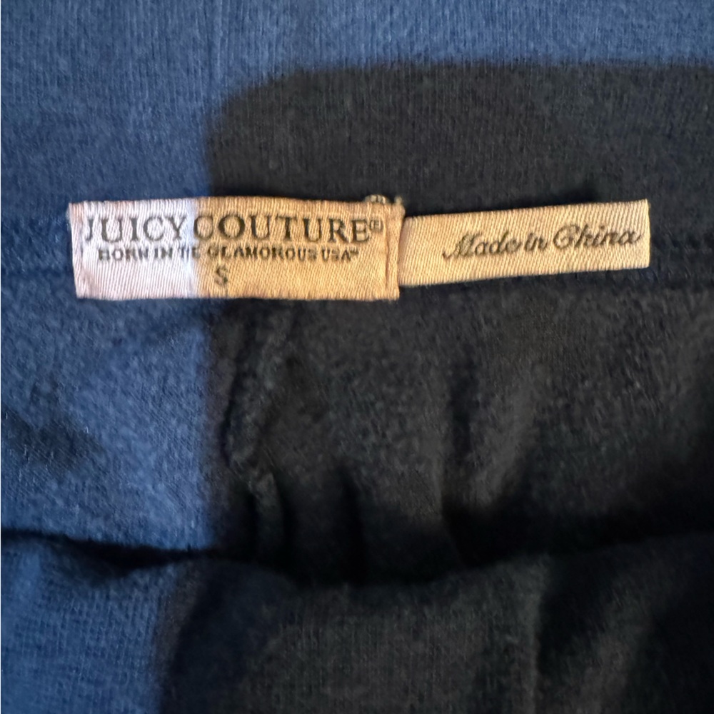 Juicy Couture Women’s Embossed Heart Pattern Velour Track Pants Size Small Y2K - Picture 2 of 9